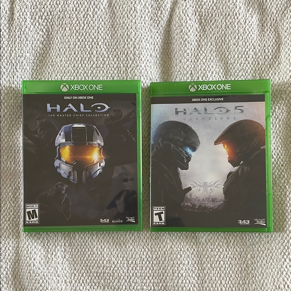 Green One Halo Video Games Set